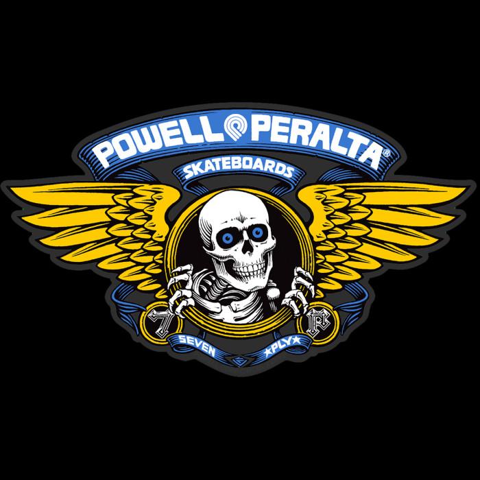 powell peralta Powell Peralta Winged Ripper 12" Die-Cut Ramp Sticker - BLUE
