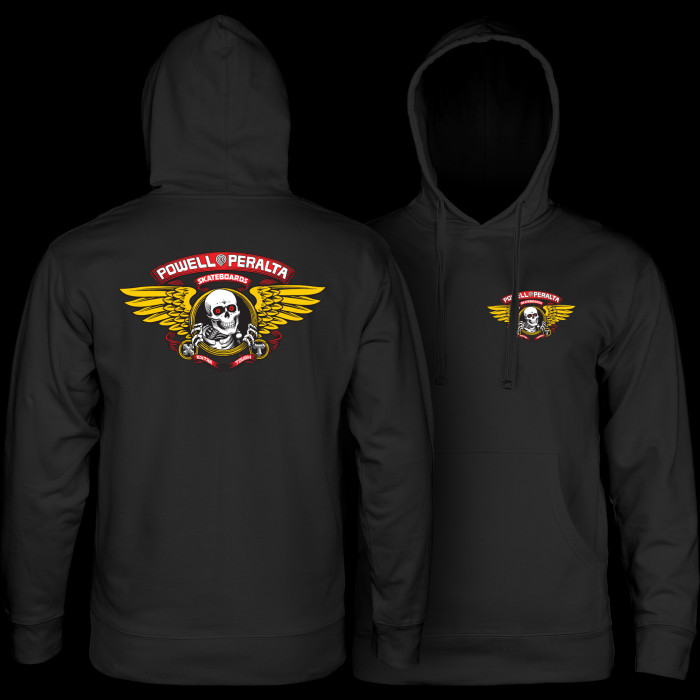 powell peralta Powell Peralta Winged Ripper Hooded Sweatshirt Black