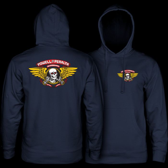 powell peralta Powell Peralta Winged Ripper Hooded Sweatshirt Navy