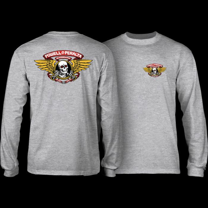 powell peralta Powell Peralta Winged Ripper L/S Shirt Athletic Heather