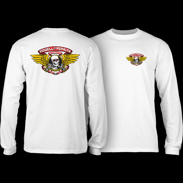 powell peralta Powell Peralta Winged Ripper L/S T-shirt - White