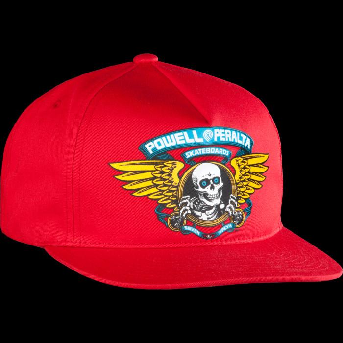 powell peralta Powell Peralta Winged Ripper Snap Back Cap Red