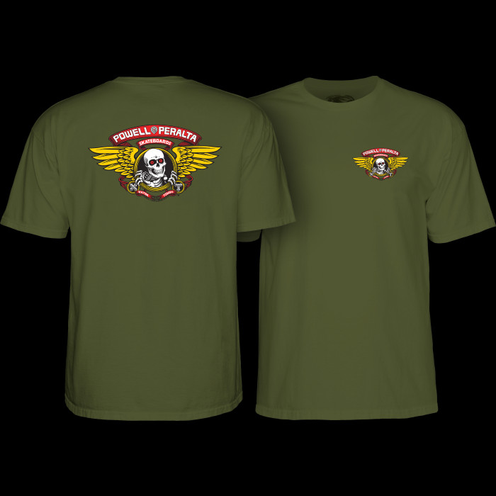 powell peralta Powell Peralta Winged Ripper T-Shirt Military Green