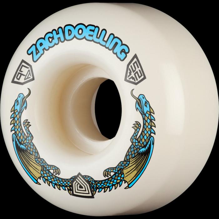 powell peralta Powell Peralta Zach Doelling Pro Dragons 97A - V1 Symmetrical Shape - 14.5mm Narrow Ride Patch - 52mm x 31mm 97A V1 Skateboard Wheels 4pk