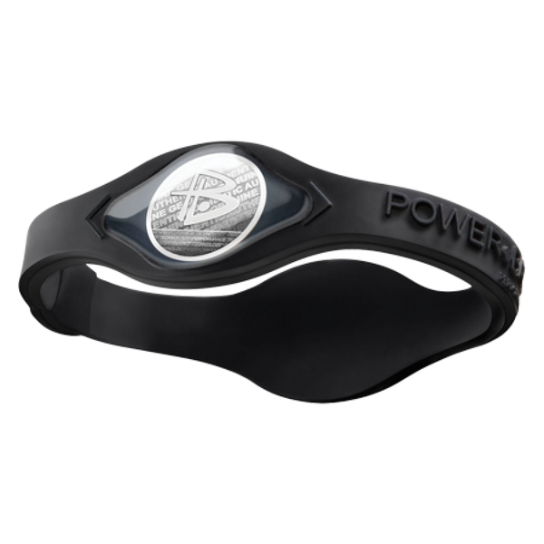 power balance Black Black with Black Lettering & Silver Hologram