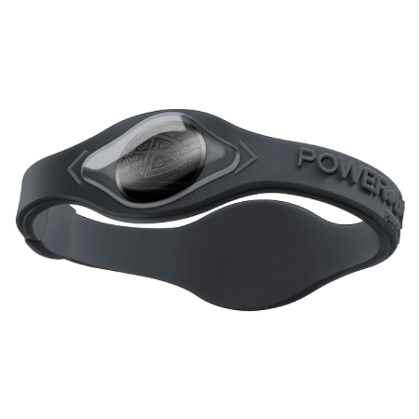 power balance Black Grey with Grey Lettering & Black Hologram