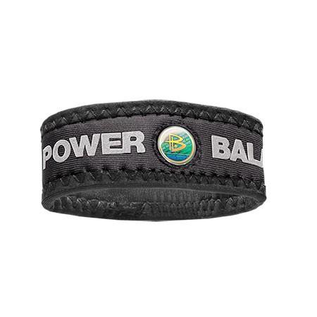 power balance Neoprene - Black Wristband with Grey Lettering