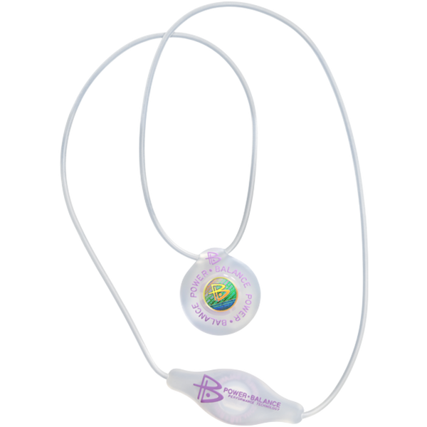 power balance Silicone Pendant Clear Pink