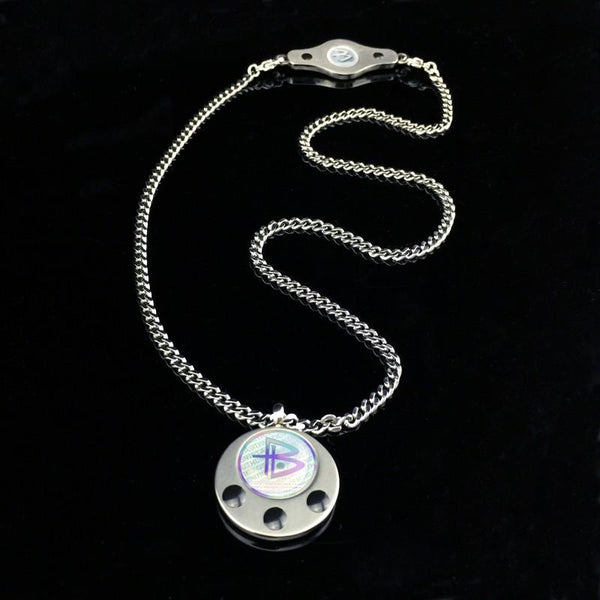 Power Balance Titanium Pendant: Matte Silver