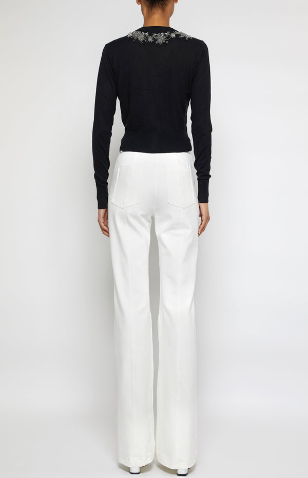 Prabal Gurung BOOTLEG JEANS WHITE