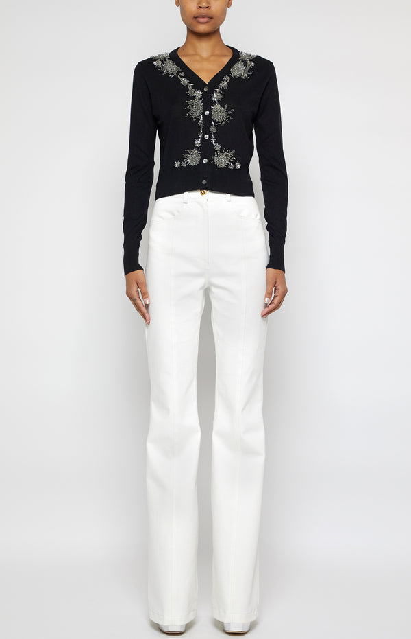prabal gurung BOOTLEG JEANS WHITE