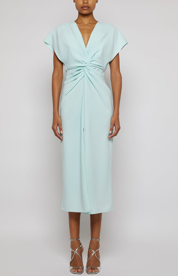 prabal gurung JACKIE TWIST FRONT DRESS MINT