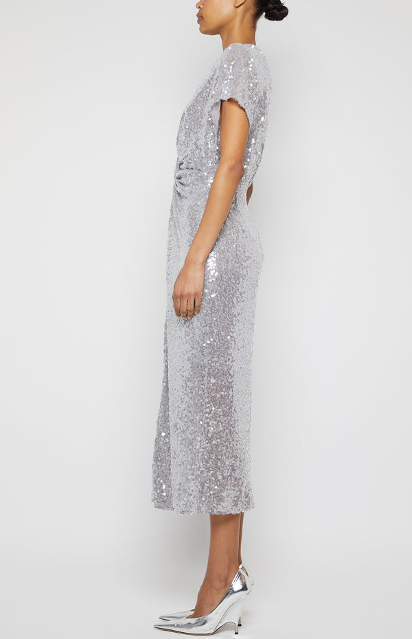 Prabal Gurung SEQUIN JACKIE DRESS GREY