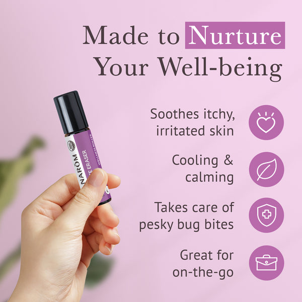 Pranarôm After Bite Eraser Roller Essential Oil Wellness Blend - Organic