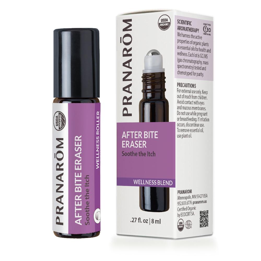 pranarôm After Bite Eraser Roller Essential Oil Wellness Blend - Organic
