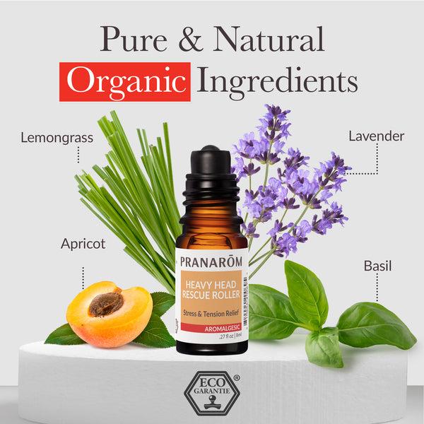 Pranarôm Aromalgesic Heavy Head Rescue Roller - Organic