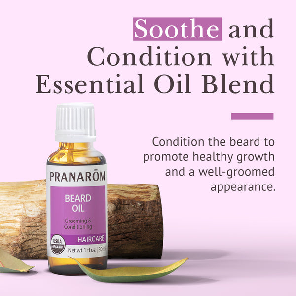 Pranarôm Beard Oil Essential Oil Wellness Blend - Organic