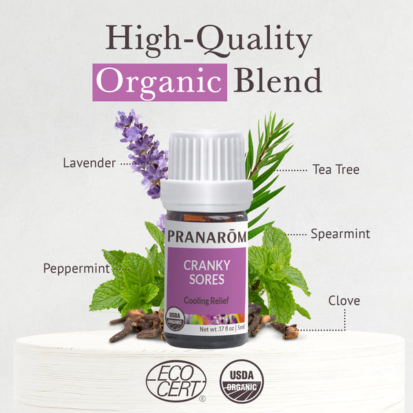 Pranarôm Cranky Sores Essential Oil Wellness Blend - Organic