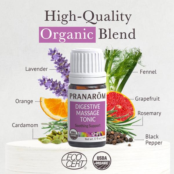 Pranarôm Digestive Massage Tonic Essential Oil Wellness Blend - Organic