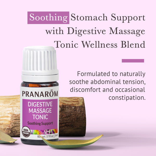 Pranarôm Digestive Massage Tonic Essential Oil Wellness Blend - Organic