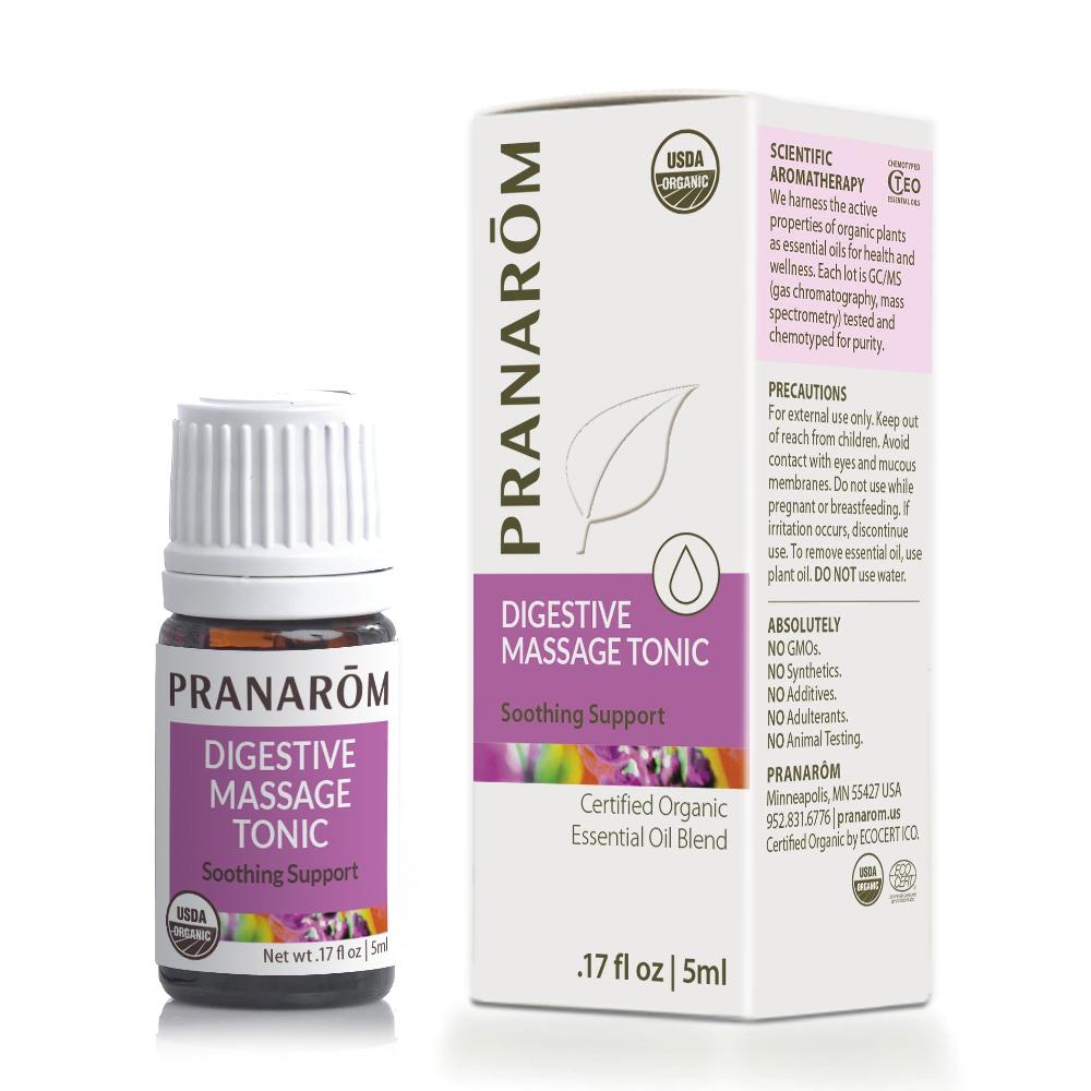 pranarôm Digestive Massage Tonic Essential Oil Wellness Blend - Organic