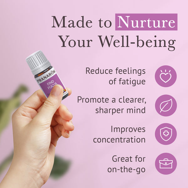 Pranarôm Find Focus Essential Oil Wellness Blend - Organic