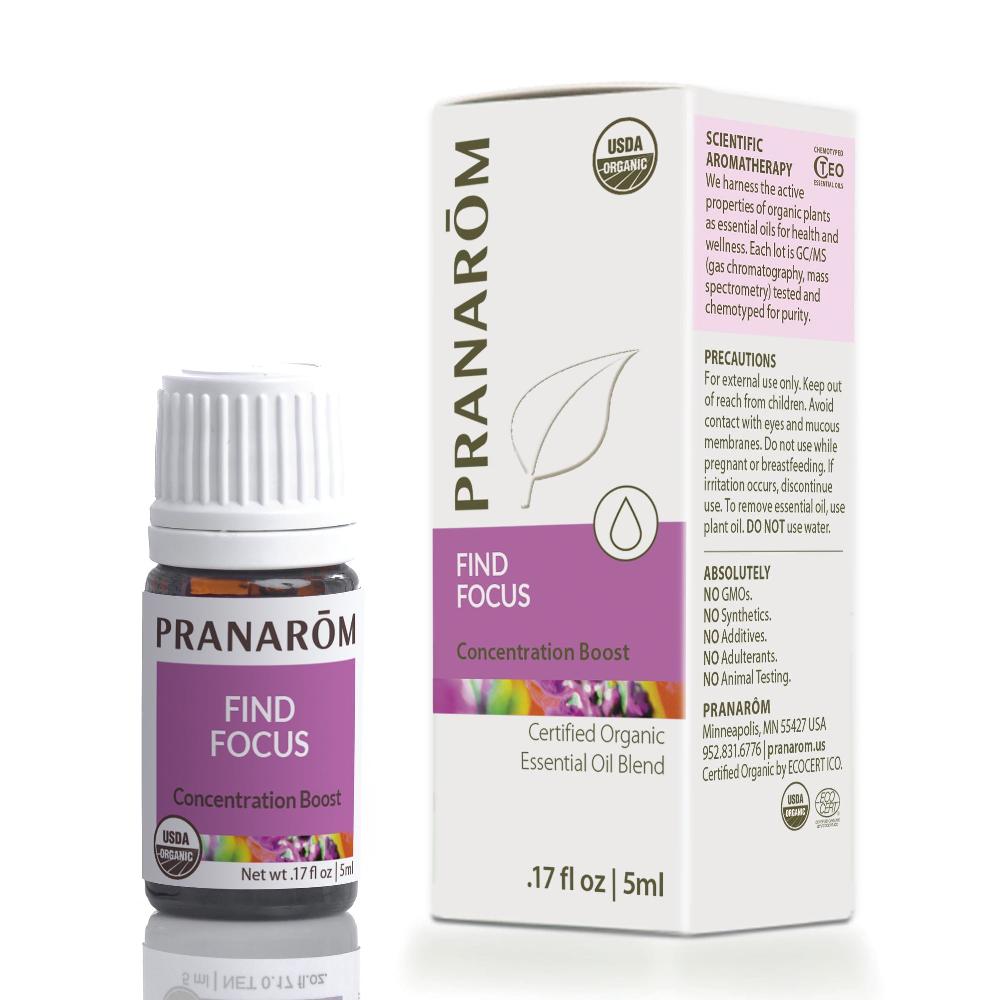 pranarôm Find Focus Essential Oil Wellness Blend - Organic