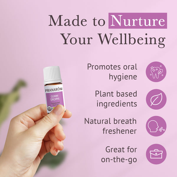 Pranarôm Gumm Dropps Essential Oil Wellness Blend - Organic