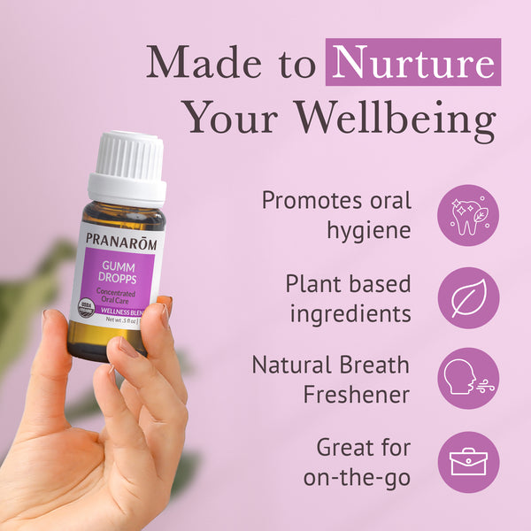 Pranarôm Gumm Dropps Essential Oil Wellness Blend - Organic
