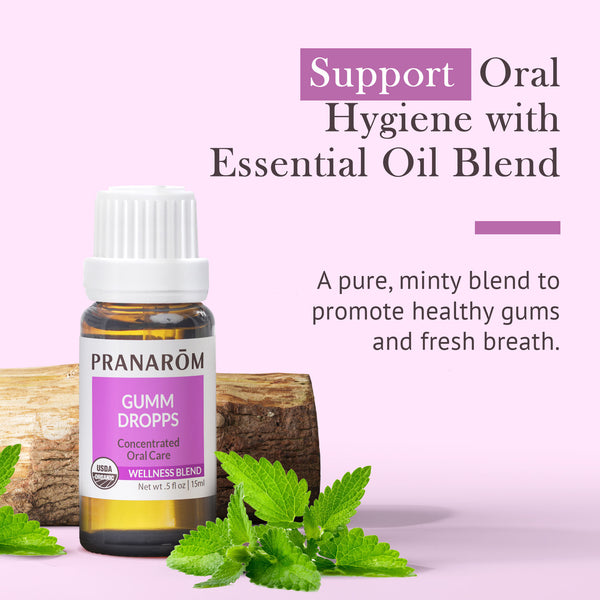 Pranarôm Gumm Dropps Essential Oil Wellness Blend - Organic