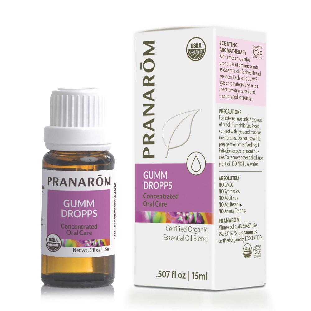 pranarôm Gumm Dropps Essential Oil Wellness Blend - Organic