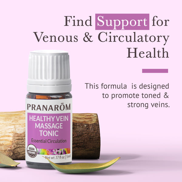 Pranarôm Healthy Vein Massage Tonic Essential Oil Wellness Blend - Organic