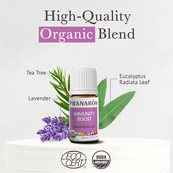 Pranarôm Immunity Boost Essential Oil Wellness Blend - Organic