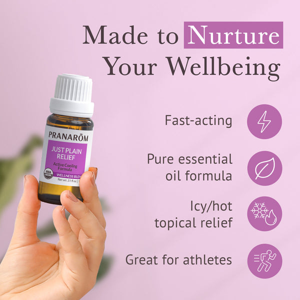 Pranarôm Just Plain Relief Essential Oil Wellness Blend - Organic