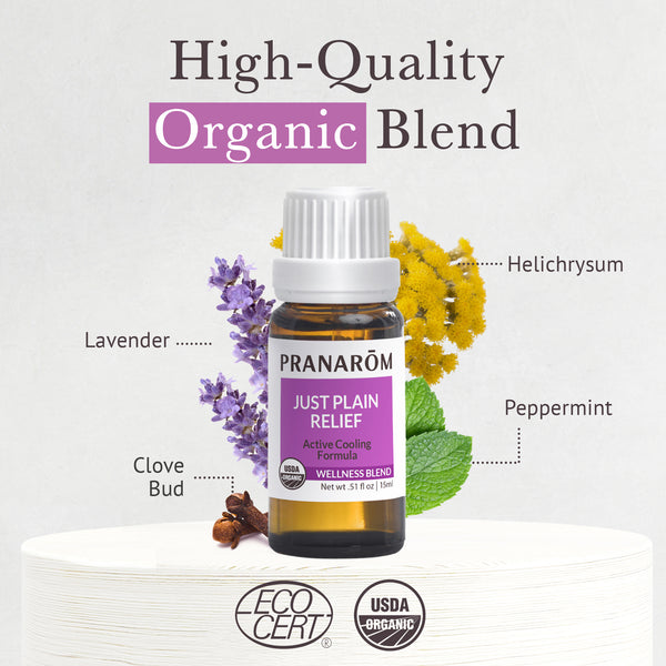 Pranarôm Just Plain Relief Essential Oil Wellness Blend - Organic