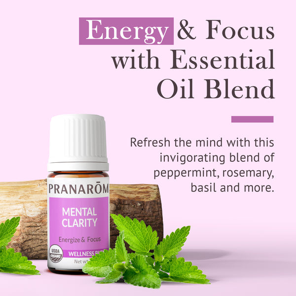 Pranarôm Mental Clarity Essential Oil Wellness Blend - Organic