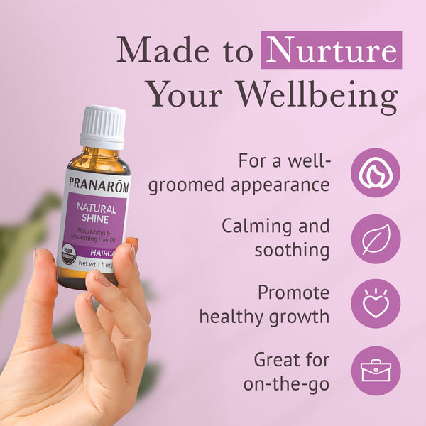 Pranarôm Natural Shine Essential Oil Wellness Blend - Organic