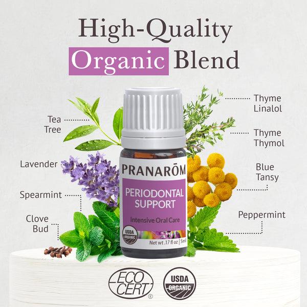 Pranarôm Periodontal Support Essential Oil Wellness Blend - Organic