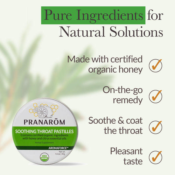 Pranarôm Aromaforce Soothing Throat Pastilles