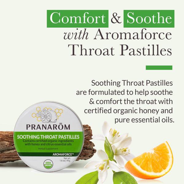 Pranarôm Aromaforce Soothing Throat Pastilles