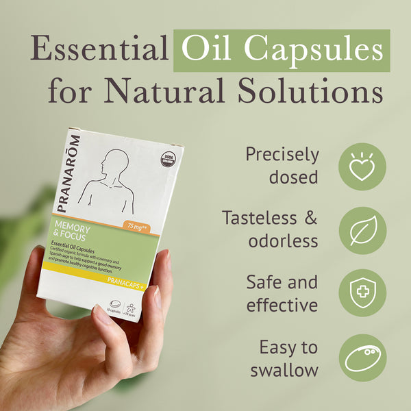 Pranarôm Memory & Focus Pranacaps - Organic