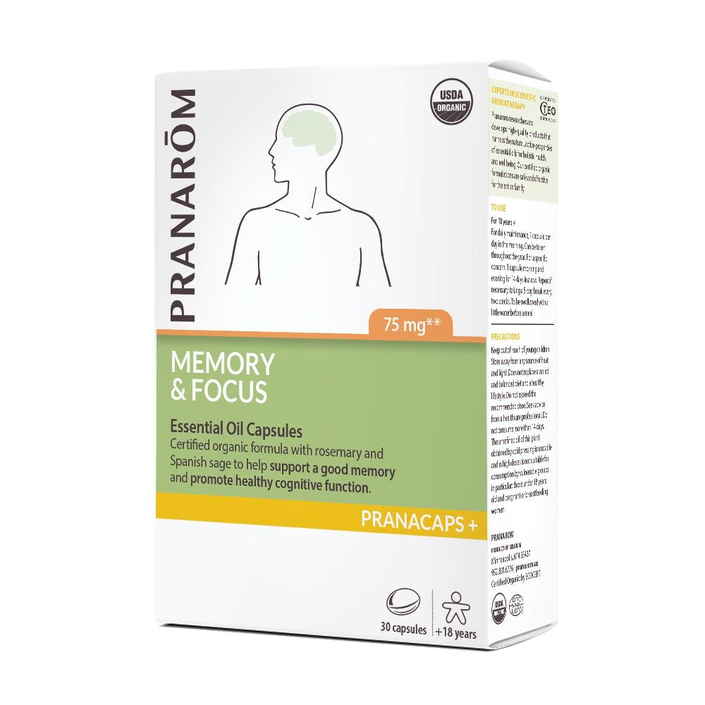pranarôm Memory & Focus Pranacaps - Organic