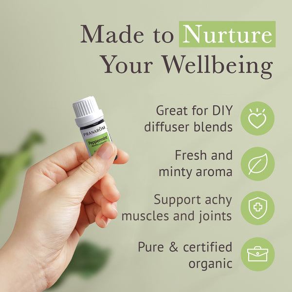 Pranarôm Peppermint Essential Oil - Organic