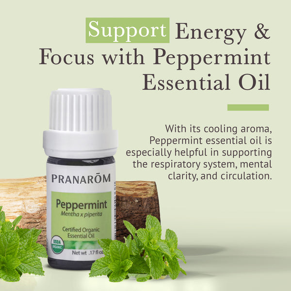 Pranarôm Peppermint Essential Oil - Organic