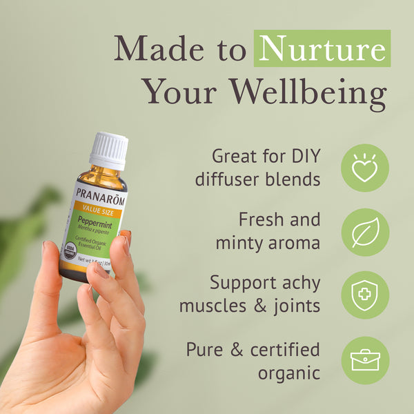 Pranarôm Peppermint Essential Oil - Organic