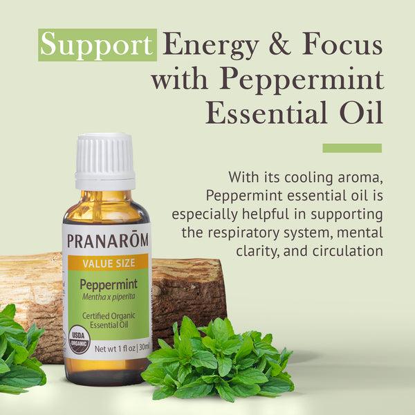 Pranarôm Peppermint Essential Oil - Organic