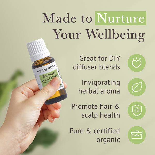 Pranarôm Rosemary Ct 1 8 Cineole Essential Oil - Organic