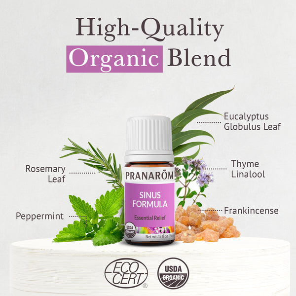 Pranarôm Sinus Formula Essential Oil Wellness Blend - Organic