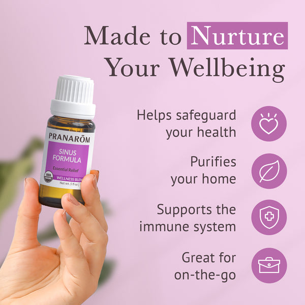 Pranarôm Sinus Formula Essential Oil Wellness Blend - Organic