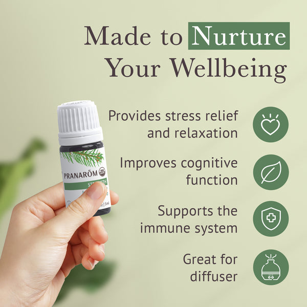 Pranarôm Strength Essential Oil Diffusion Blend - Organic